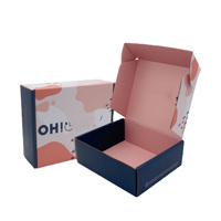 Vente en gros de boîtes d'expédition en carton ondulé de luxe Boîte en papier en carton réutilisable avec logo personnalisé