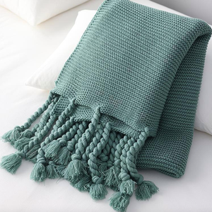 <span class=keywords><strong>Funda</strong></span> de Sofá Estilo Nórdico, Tejida a Mano, para el Extremo de la Cama, para Casa de Huéspedes, Hotel, Manta Tejida - Product Image 5