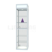Vitrine modulaire en aluminium pour bijoux en verre Vitrine pleine vision pour magasins Expos-pour salons Lingtong Exhibition System