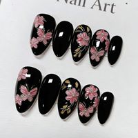 Faux ongles à presser 30 pièces, vente en gros, logo personnalisé, couverture complète, acrylique, amande, cercueil, French, œil de chat, kit de nail art