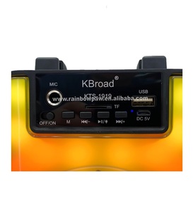 Bên Kts-1919 loa 4 inch không dây di động BT loa woofer âm thanh máy nghe nhạc với RGB ánh sáng màu TWS USB TF FM loa - Product Image 5