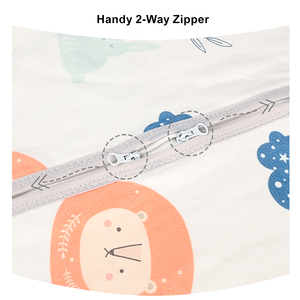 Meilleur coton fermeture éclair été nouveau-né bambin sacs de couchage à pieds 1.5 Tog sans manches unisexe léger bébé sacs de couchage - Product Image 4