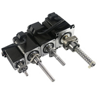Lichuan Nema23 57mm Motor Stepper sekrup bola dengan SFU1204 sekrup timbal perakitan Motor 0, 6nm-3Nm 100 MM-1, 150mm