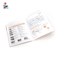 Brochure professionnelle imprimée offset, reliée à cheval, pour fabricant de machines de précision