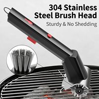Brosse de nettoyage de barbecue sans fil, brosse de nettoyage de barbecue électrique rechargeable, brosse rotative électrique pour barbecue