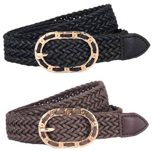 Yonger Novas Mulheres All-Match Estilo Casual Tecido Corda encerada Cinto Soco-Free Couro Liga Nó Saia Decorativa Camisola Camisa - Product Image 5