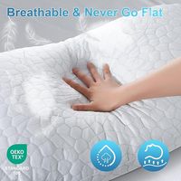 Almohadas de gel ajustables de espuma viscoelástica triturada fresca con cubierta extraíble lavable