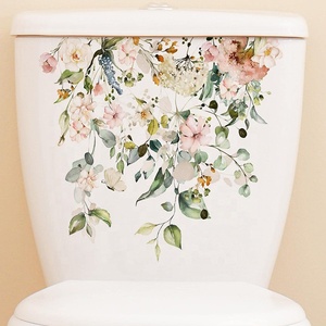 Moderna pianta verde tropicale foglie <span class=keywords><strong>adesivi</strong></span> da parete in PVC bagno adesivo decorazione per la casa produttore di commercio all'ingrosso per servizi igienici - Product Image 4