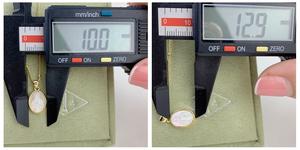 Medalla virgen de Perlas, joyería religiosa, Gargantilla Ovalada de la virgen - Product Image 5