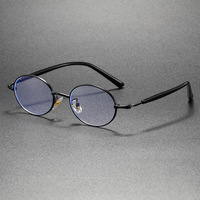 Nouvelles lunettes de vue pour femmes, vintage, simples, monture pleine, verres PC, anti-lumière bleue, miroir plat, design élégant pour visage ovale 69139