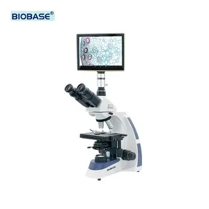 带液晶显示器的生物碱基血液分析实验室镜面学生生物显微镜