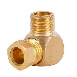 Jm 4 मिमी और 6 मिमी पीतल प्लास्टिक सीधे पाइप फिटिंग संपीड़न फेनियम ट्यूब कनेक्टर चिकनाई हेड मॉडल मशीन उपकरण एडाप्टर - Product Image 2