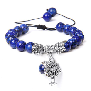 Nouveau bracelet en agate œil de tigre Daisy Fangys, corde tressée en gros, pendentif <span class=keywords><strong>Arbre</strong></span> de Vie, améthyste, bijoux, cry - Product Image 5