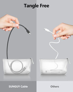 Cable de carga USB C, producto popular en TikTok, cable de datos de 100W 5A con carga rápida, cable de silicona para uso en automóvil, cable de datos, cavo di ricarica. - Product Image 2