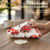 Serviette de cuisine en microfibre ultra-absorbante, écologique, à séchage rapide, légère, douce, à motif gaufré, personnalisable, pour usage domestique