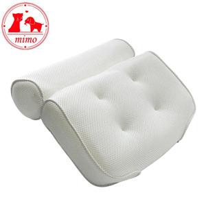 Coussin de bain 3D en maille pour Spa, coussin de bain antidérapant, oreiller <span class=keywords><strong>repose</strong></span>-<span class=keywords><strong>tête</strong></span> avec ventouses pour le cou et le dos de la salle de bain - Product Image 6