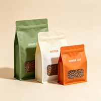 Sac en plastique personnalisé OEM pour aliments pour animaux, anti-fuite, résistant aux perforations, pour aliments pour animaux humides, emballage sous vide partiel