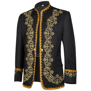 Veste de cosplay gothique médiévale brodée baroque pour jeu de rô<span class=keywords><strong>le</strong></span>, scène de mariage, performance scénique, blazer de <span class=keywords><strong>palais</strong></span>, costumes de jeu - Product Image 3