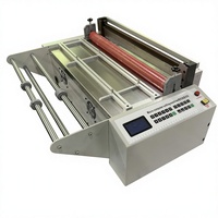 Máquina Cortadora de Película de PVC de 34 m/min, Máquina Cortadora de Envoltura de Burbujas Automatizada y Microcomputarizada, Cortadora de Rollo a Hoja con Pantalla LCD