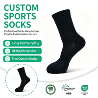 Chaussettes de sport professionnelles pour hommes, tricotées, respirantes, anti-humidité, avec semelle en tissu éponge standard, pour la course, le badminton et la randonnée
