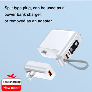 Cargador de batería externo de 20000 mAh con cables de carga rápida integrados, para iPhone, Samsung Galaxy, Pixel, <span class=keywords><strong>LG</strong></span> - Product Image 2