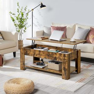 Cross-border home height-adjustable coffee <b>table</b>, minimalist modern coffee <b>table</b>, multi-functional <b>folding</b> coffee <b>table</b> with - Product Image 2
