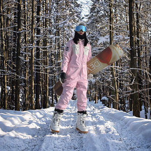 Traje de Esquí de una Pieza con Capucha y Cremallera para Invierno, Unisex, para Snowboard, Abrigo Cálido, Grueso, Cortavientos, Impermeable y Transpirable - Product Image 3