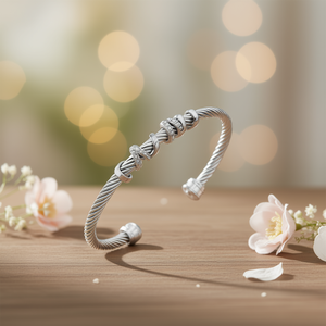 Amy Amy <b>Cuff</b> <b>Bracelet</b> B1122 <b>Silver</b> Plated Zircon Classic Women's Jewelry Gift - Product Image 2