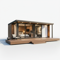 Maison conteneur préfabriquée en acier léger, pliable et extensible, de 20 ou 40 pieds, pour usage hospitalier ou en villa, 3 à 5 chambres, design moderne