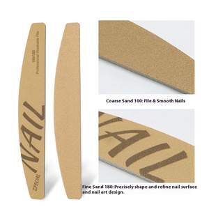 Junda Lime à ongles professionnelle de manucure de style russe Éponge lavable à bande de frottement double face de haute qualité pour un usage répété - Product Image 1