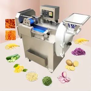 Elektrikli endüstriyel gıda soğan muz sebze patates cipsi meyve sebze kesicisi dilimleme dicer kesici kesme makinası