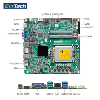 Penjadwal madre OEM H610 chipset Mini Itx papan Lga1700 12 ke-13 Intel I3 I5 I7 I9 DDR4 128G M.2 x86 Motherboard industri