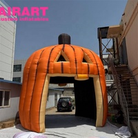 Tente de 6 m de haut en forme de citrouille pour Halloween, idéale pour les fêtes à thème, tente gonflable personnalisée en forme de citrouille pour la décoration d'entrée d'événements