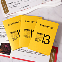 Cartes d'invitation de mariage personnalisées en forme de carte d'embarquement ou de passeport, impression d'invitations de mariage