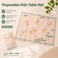 Napperon jetable personnalisé de haute qualité pour enfants, 40 cm de large, longueur réglable, fabriqué en Chine, offre directe usine OEM, boîte personnalisée