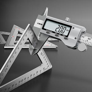 Regla Triangular de Acero Inoxidable, 90 Grados, Ángulo Recto, Alta Precisión, Escuadra para Carpintería con Escala de Doble Cara, Herramienta de Carpintero - Product Image 4