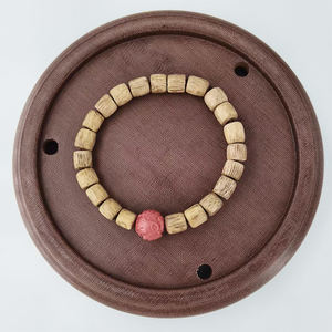 Doğal Agarwood varil boncuk beş elemanları bilezik + 12 zodyak Cinnabar tek boncuk horoz - Product Image 2