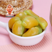Bonbons gélifiés à la mangue verte pelables Lechao, bonbons gélifiés moelleux et juteux, étiquette privée OEM pour enfants