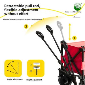 Chariot pliant en plastique compact et très demandé, facile à utiliser pour le camping, les pique-niques et les vendeurs ambulants - Product Image 5