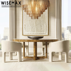 <span class=keywords><strong>Wisemax</strong></span> phòng khách hiện đại phòng chờ Ghế cong tựa lưng hoàn toàn bọc boucle nhung tay vịn ghế ăn cho nhà - Product Image 4