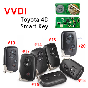 VVDI для Toyota 4D, универсальный смарт-ключ для программирования CN007294, обновленная замена, Модернизированный дистанционный автомобильный брелок - Product Image 5