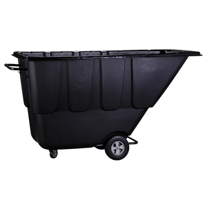 मल्टी-फंक्शन रोल कंटेनर 1 यार्ड 4 व्हील प्लास्टिक ट्रांजिट गाड़ी टिल्ट ट्रक प्लास्टिक उपयोगिता लॉन्ड्री ट्रॉली - Product Image 5