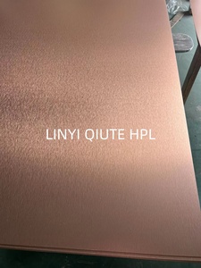 Láminas Decorativas de Laminado HPL Remica Serie Metal, Diseño Moderno, Resistentes al Agua, Ignífugas, Marca Qiute, <span class=keywords><strong>Precio</strong></span> de Fábrica, <span class=keywords><strong>Formica</strong></span> Dorada - Product Image 6
