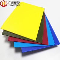 2mm-12mm 1220x2440 4x8 PP Corflute Corpac Corriboard Akylux Corriflute Feuilles de carton plastique ondulé
