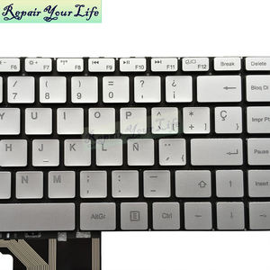 Teclado Español Plateado para Portátil <span class=keywords><strong>BMAX</strong></span> MaxBook <span class=keywords><strong>Y13</strong></span> MB30010010 XK-HS205 RT132HS X390G, Teclados de Repuesto con Retroiluminación - Product Image 3