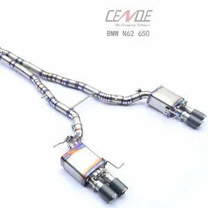 CENDE manufacture muffler valve exhaust tips e46 f10 exhaust for bmw f30 335i
