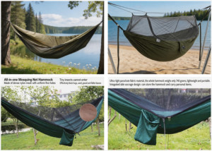 Hamac moustiquaire Navyice Pro, capacité 300 kg, maille haute densité 35g, système de poteaux en arche, vente en gros 40HQ FCL - Product Image 4