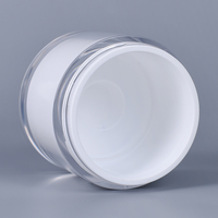 15ml 30ml 50ml bouteilles vides en plastique de pompe de lotion de sérum sans air conteneurs cosmétiques