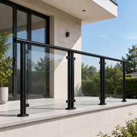 Système de balustrade en verre en acier galvanisé robuste et moderne, résistant à la rouille, pour hôpitaux, villas, centres commerciaux, usage résidentiel, balcons et escaliers