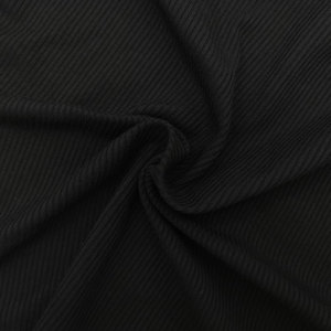 Tissu côtelé modal 2x2 50S, matière tricotée élastique à rayures pour t-shirts et hauts basiques pour femmes - Product Image 6